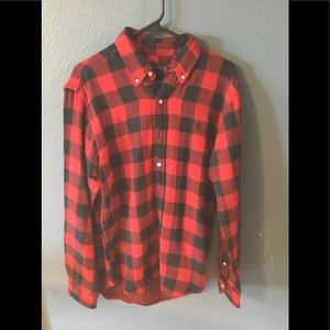 Ralph Lauren red and black plaid shirt